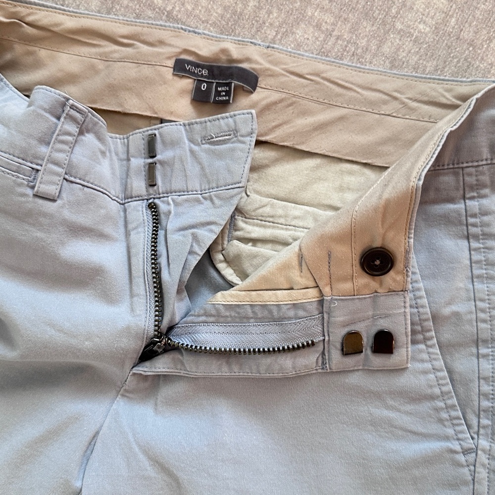 Vince Light Muted Blue Chink Pants Size 0 - Picture 4 of 9